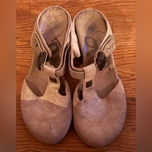 OTBT “Streams” Leather Wedge Slide, Size 8, EUC